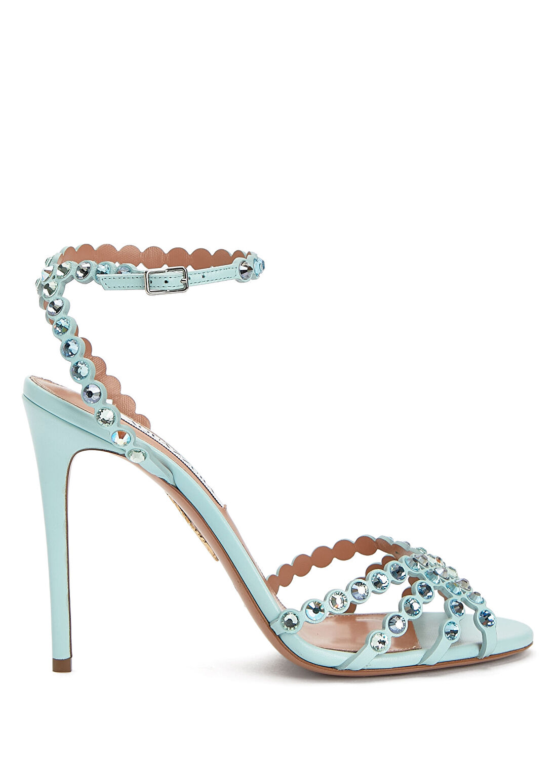Aquazzura Tequila Mavi Deri Sandalet