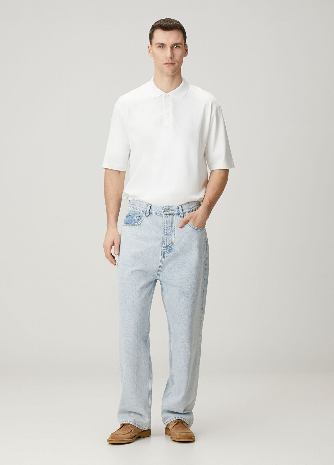 Drôle De Monsieur Açık Mavi Baggy Jean Pantolon