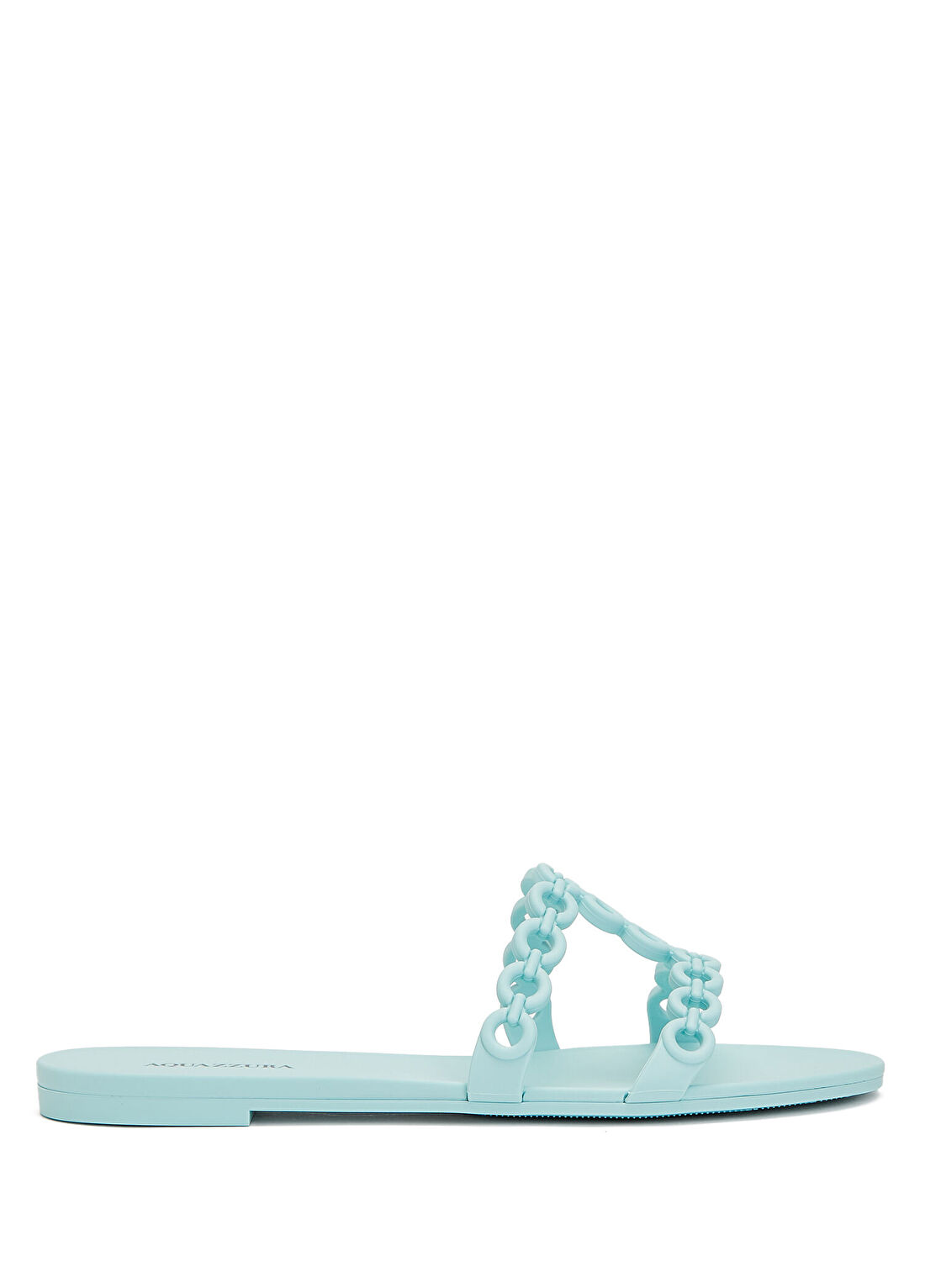 Aquazzura Infinity Chain Jelly Açık Mavi Kadın Plaj Terliği