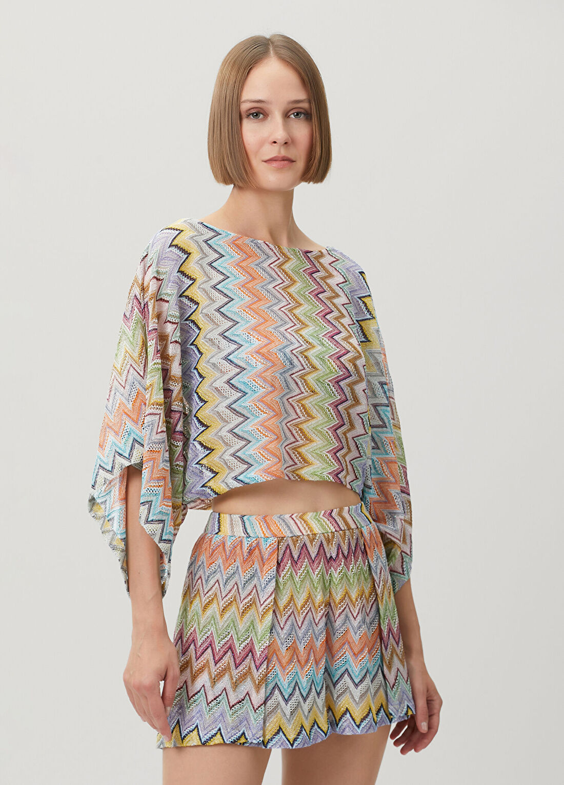 Missoni Çok Renkli Zikzak Desenli Bluz