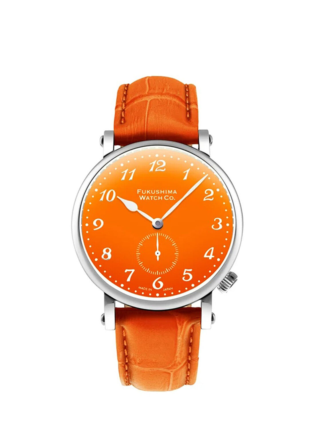 Fukushima Odaka Persimmon Orange Turuncu Deri Unisex Kol Saati