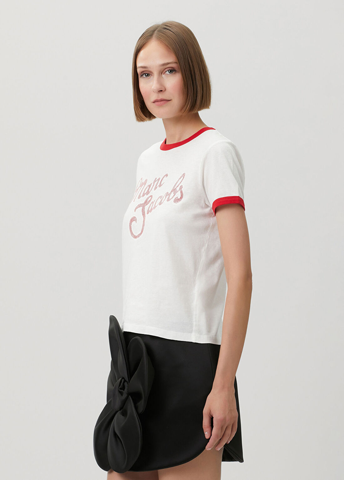 Marc Jacobs Beyaz Logo Baskılı T-shirt görsel 3