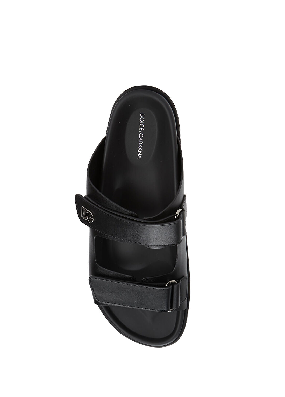 Dolce&Gabbana Siyah Erkek Deri Sandalet görsel 4