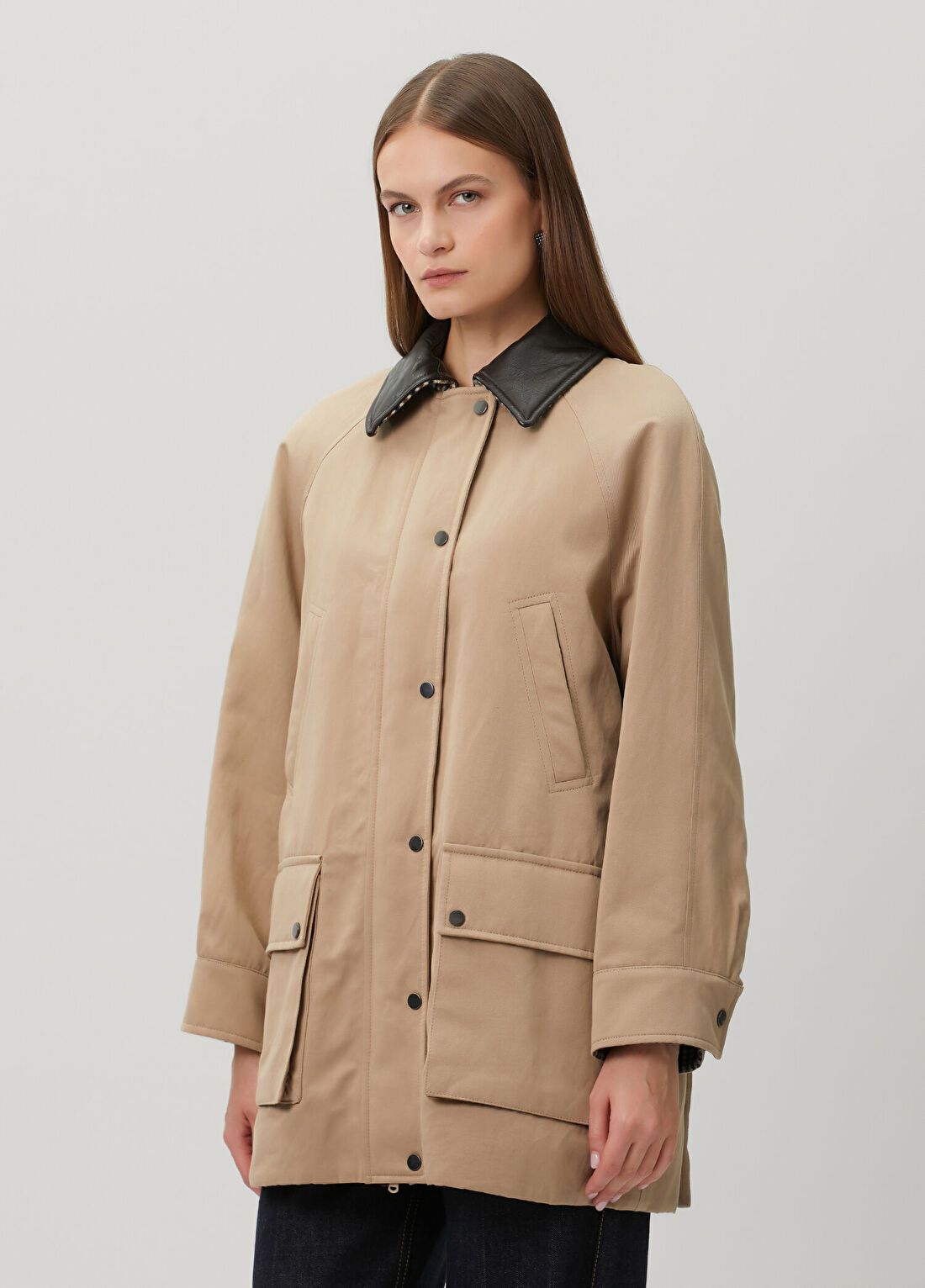 Brunello Cucinelli Camel Uzun Ceket görsel 3