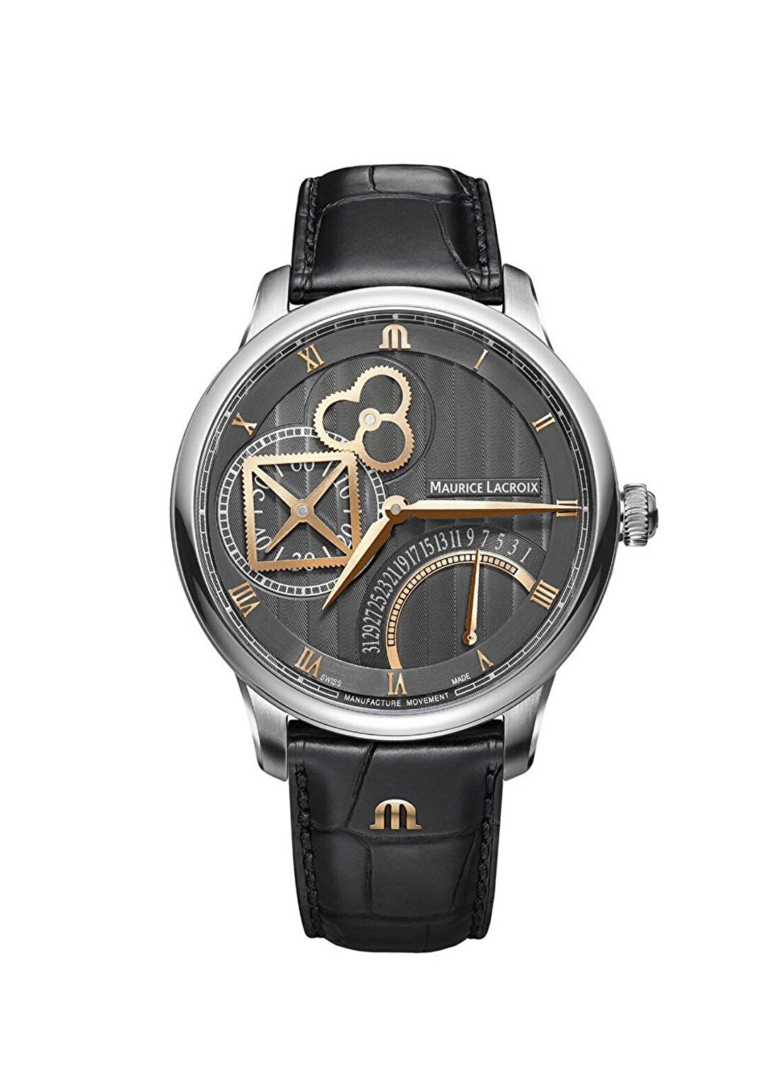 Maurice Lacroix ML-MP6058SS001310-1 Siyah Erkek Kol Saati