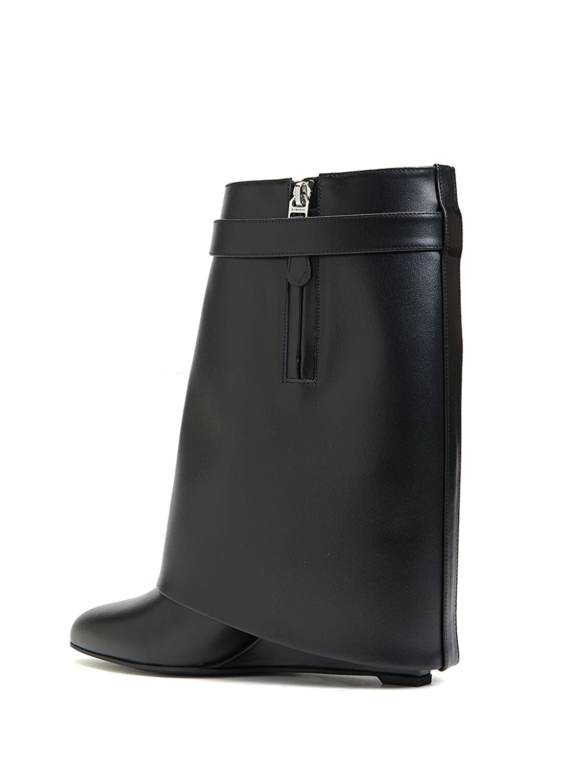 Givenchy Shark Lock Siyah Kadın Deri Bot görsel 3