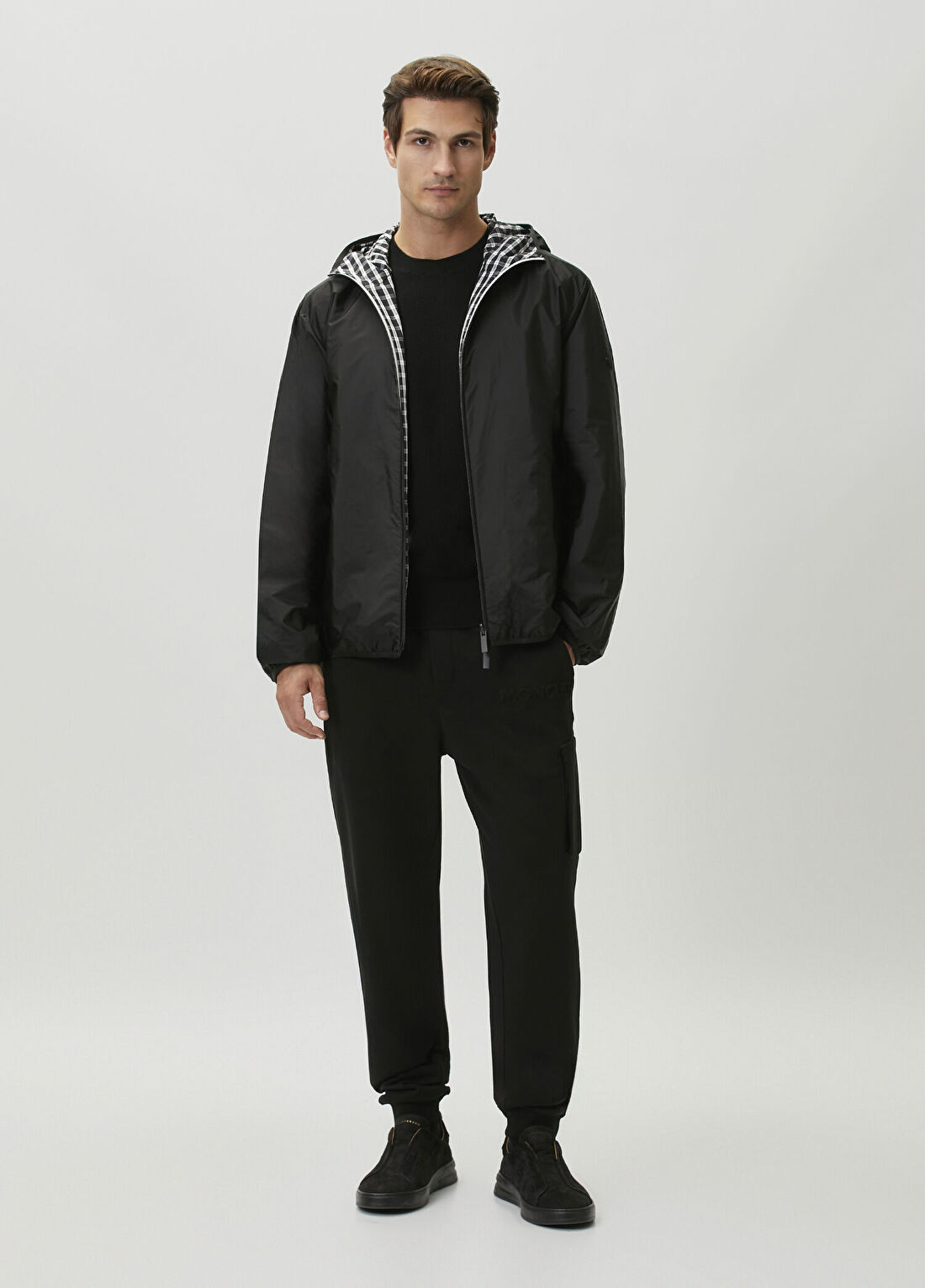Moncler Siyah Çift Taraflı Mont görsel 3