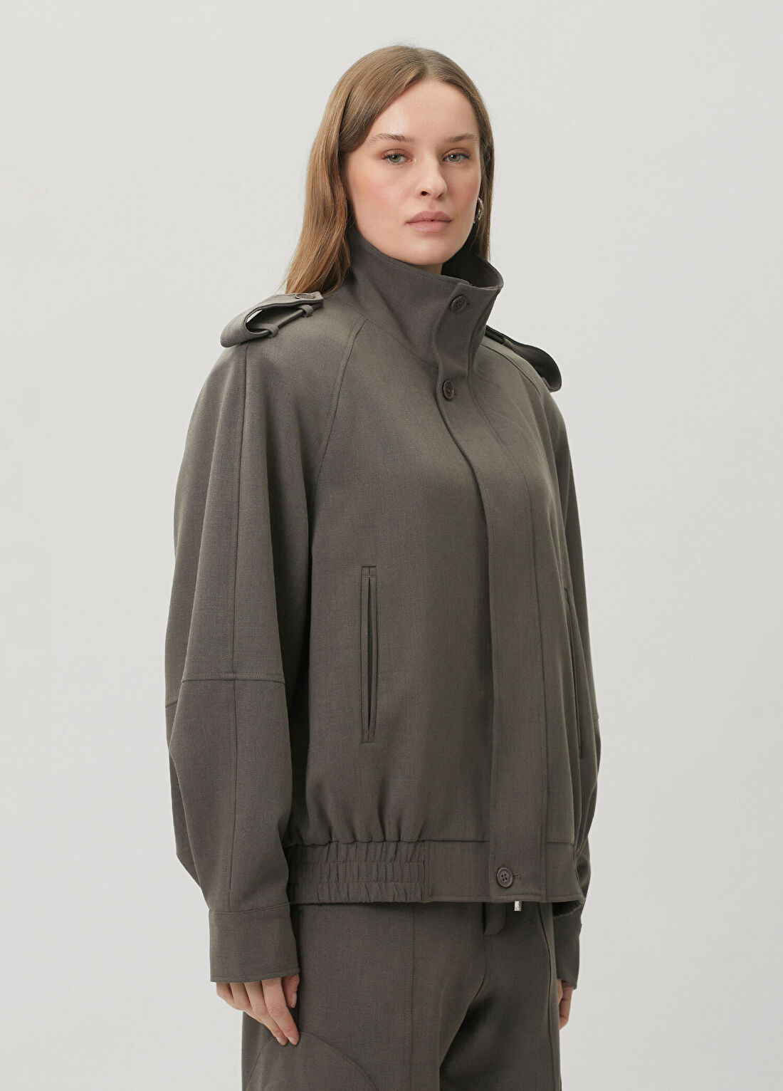 The Frankie Shop Kelly Kahverengi Ceket görsel 3