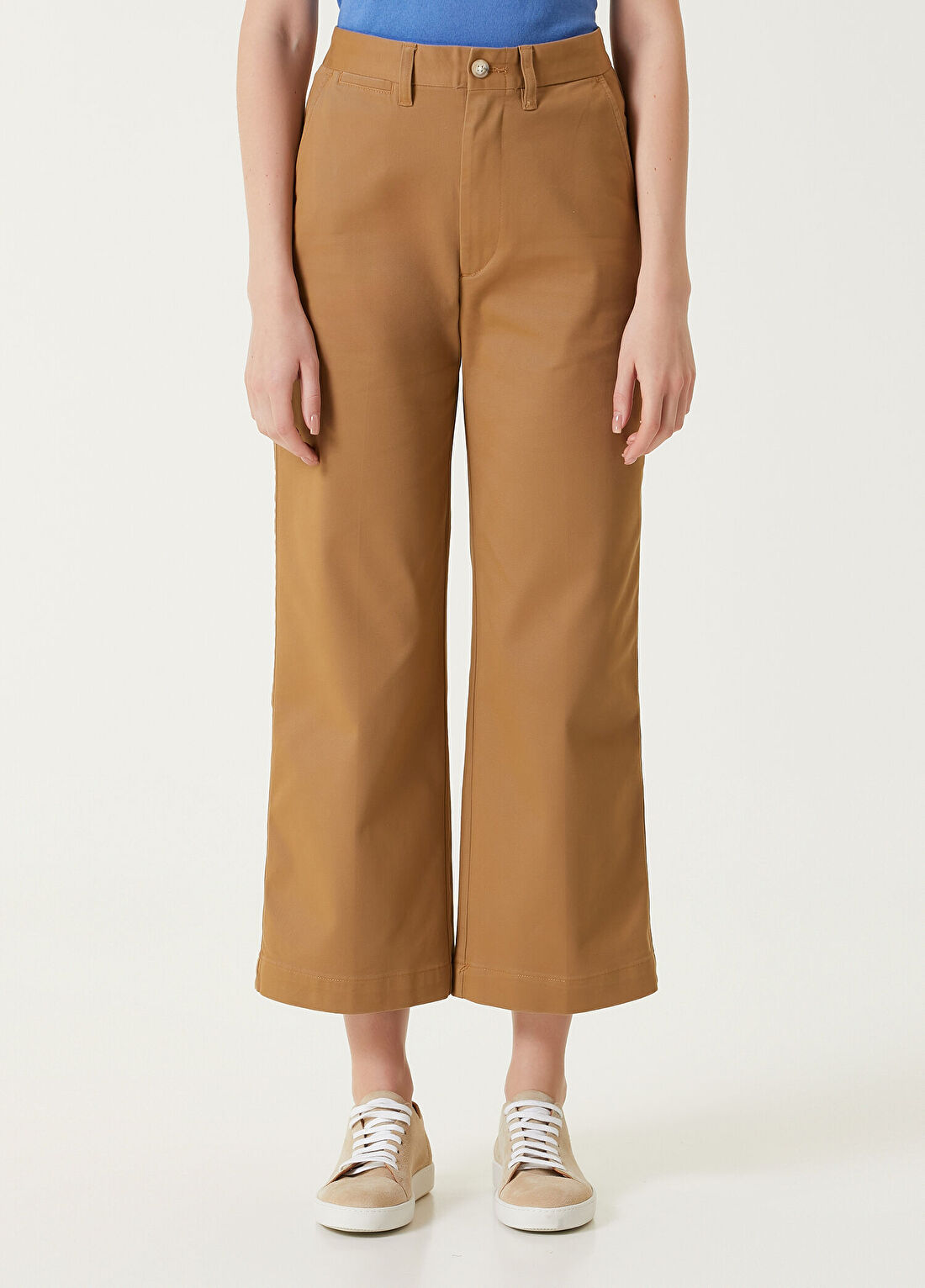 Polo Ralph Lauren Camel Bol Paça Pantolon görsel 3