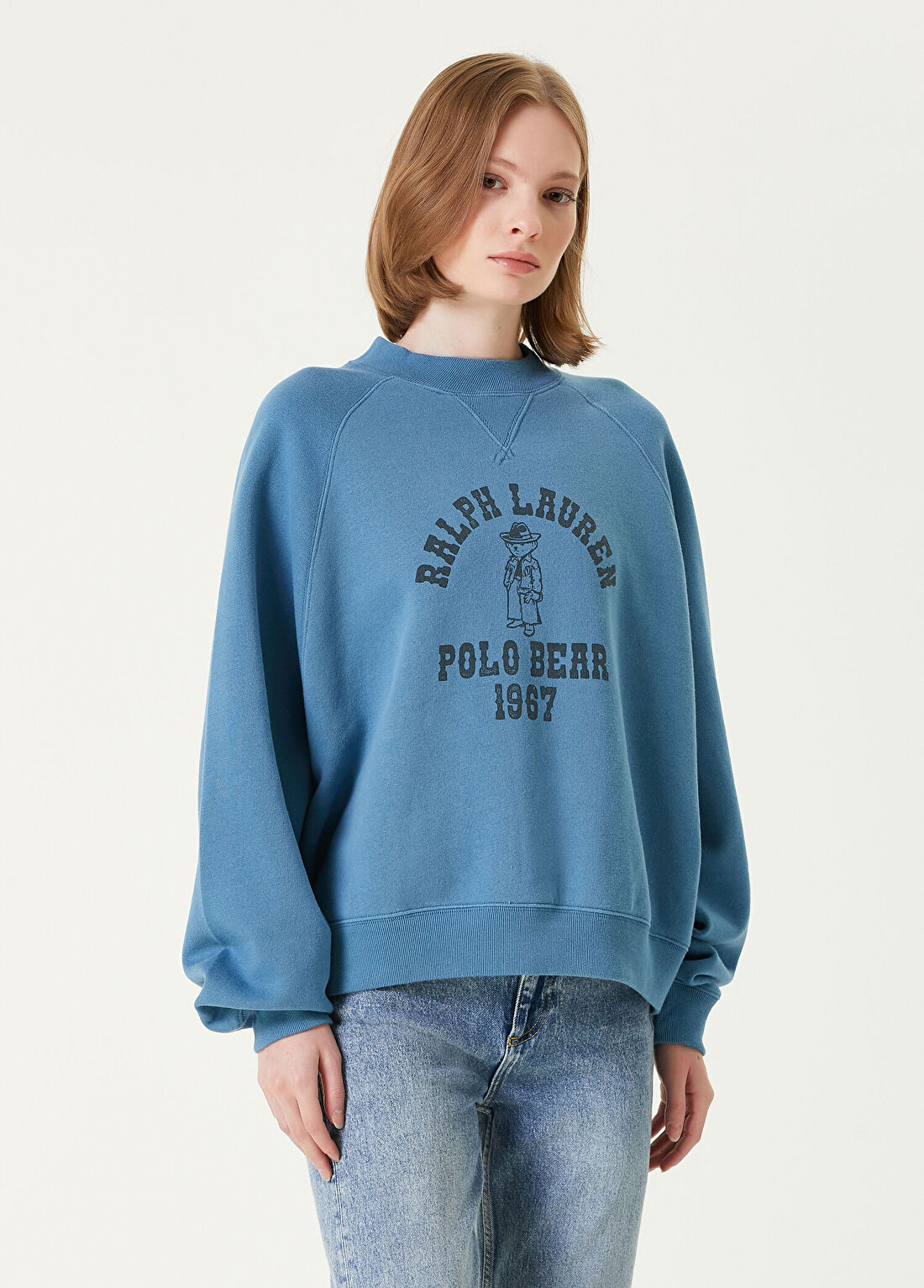 Polo Ralph Lauren Mavi Logolu Sweatshirt görsel 3