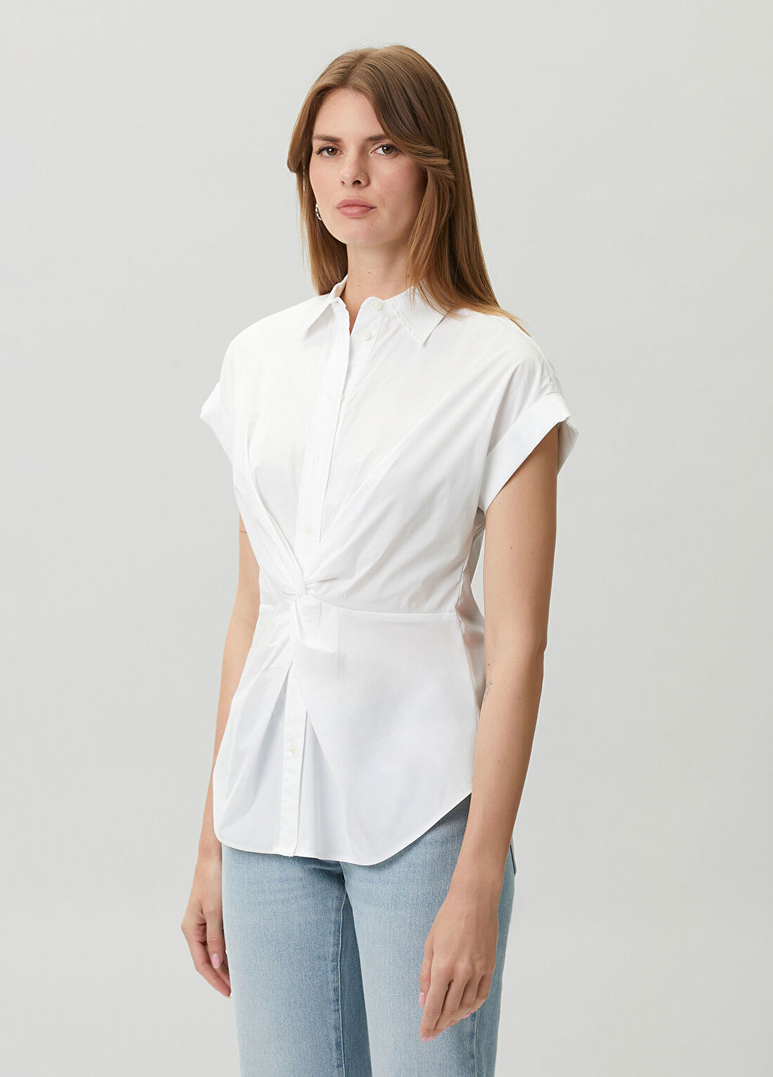 Lauren Ralph Lauren Beyaz Gömlek görsel 3