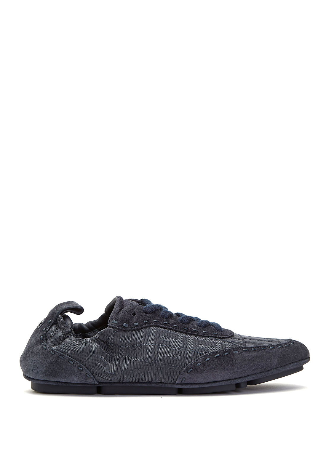Fendi Lacivert Deri Garnili Erkek Sneaker