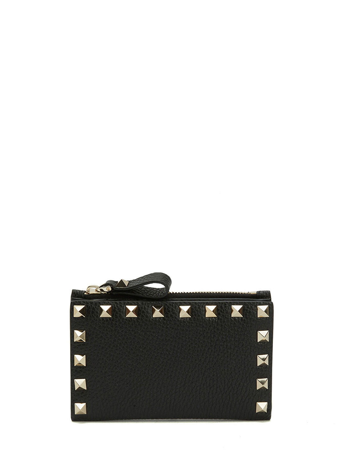 Valentino Garavani Rockstud Siyah Kadın Deri Kartlık
