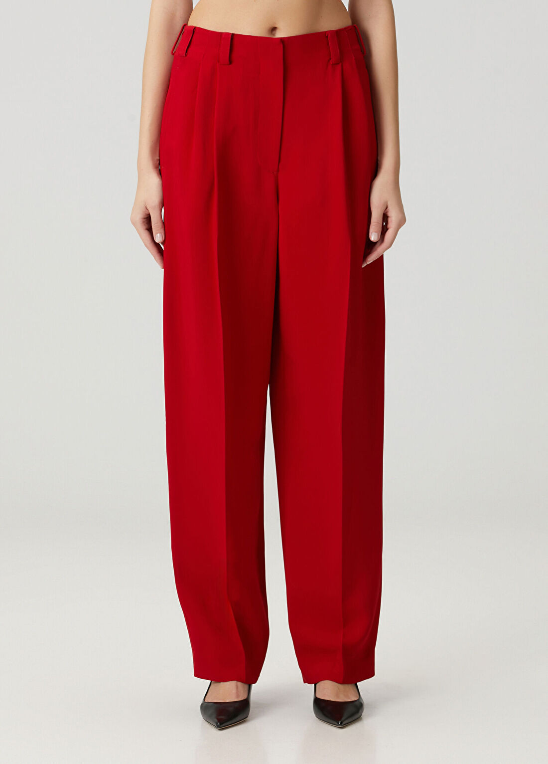 Givenchy Kırmızı Pileli Pantolon görsel 2