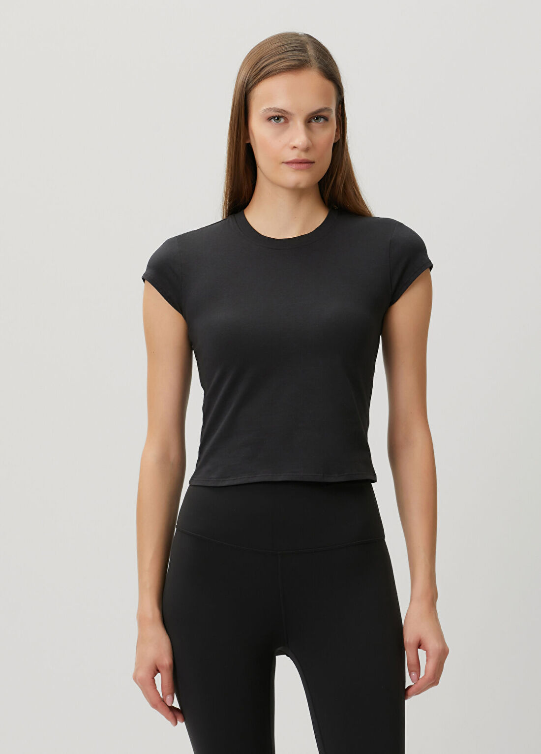 lululemon Siyah Baby Tee görsel 3