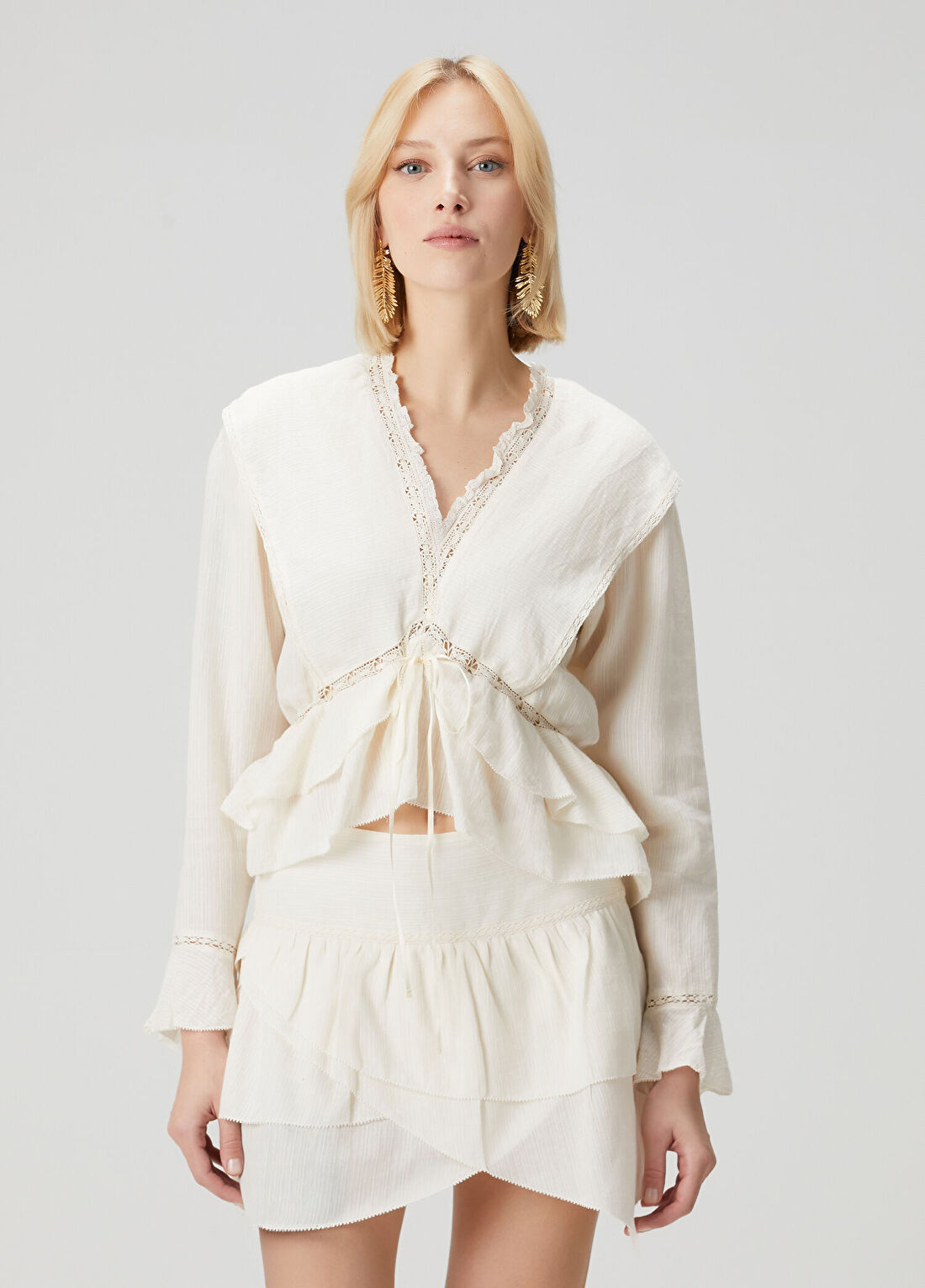Marant Etoile Damienne Ekru Bluz
