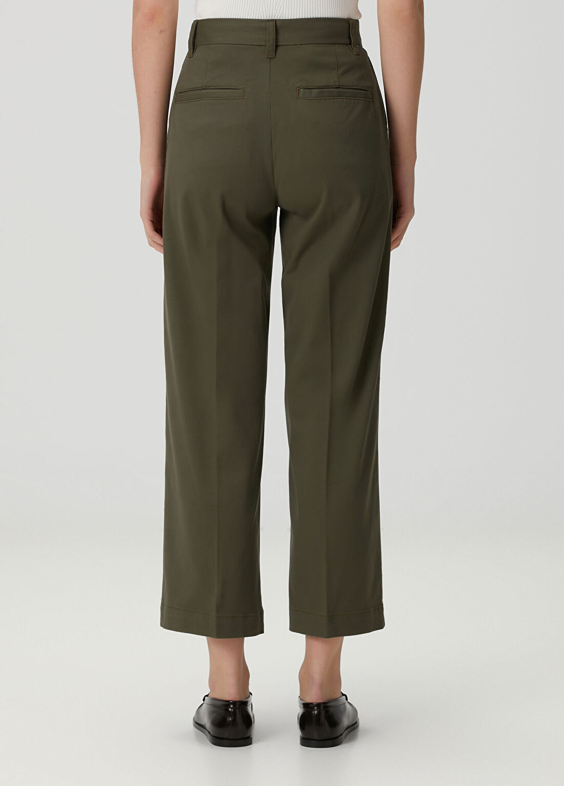Polo Ralph Lauren Haki Crop Pantolon görsel 4