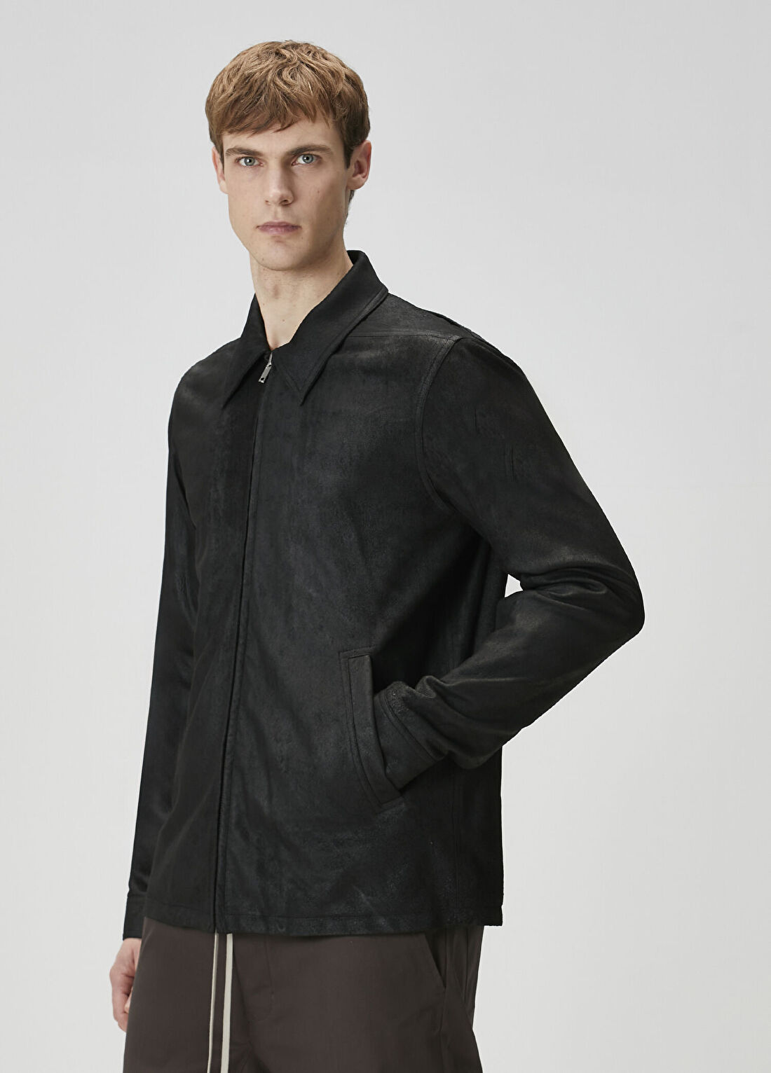 Rick Owens Siyah Süet Ceket görsel 4