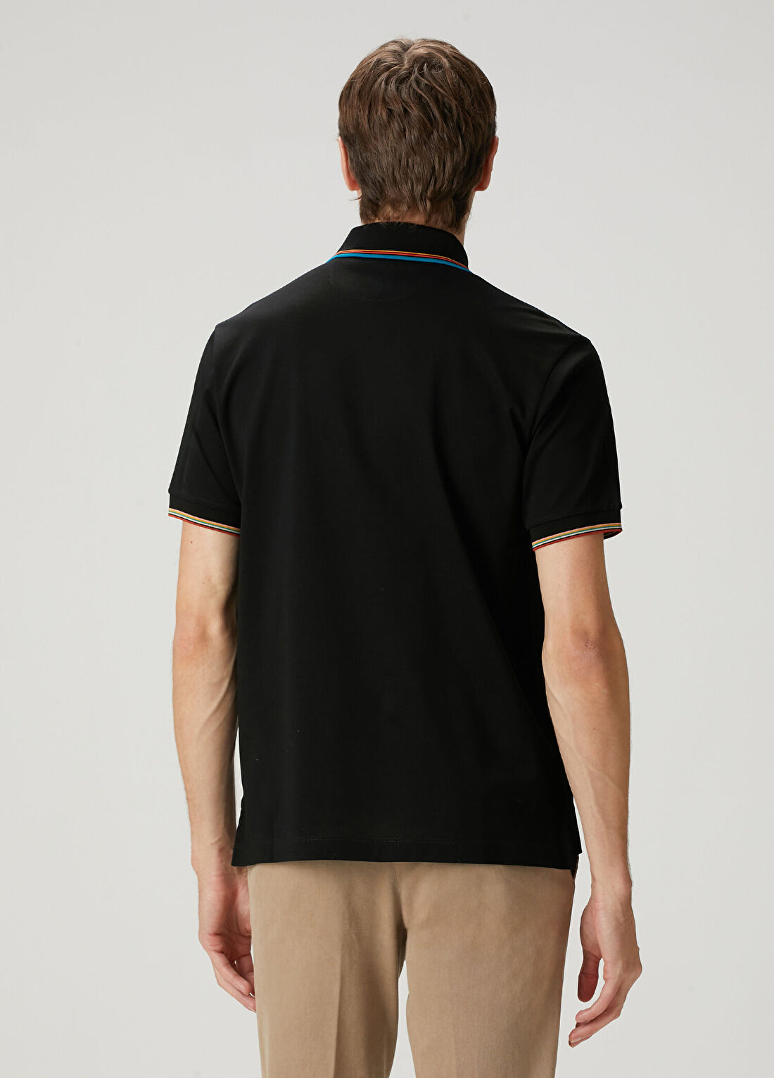 Paul Smith Siyah Polo Yaka T-shirt görsel 4