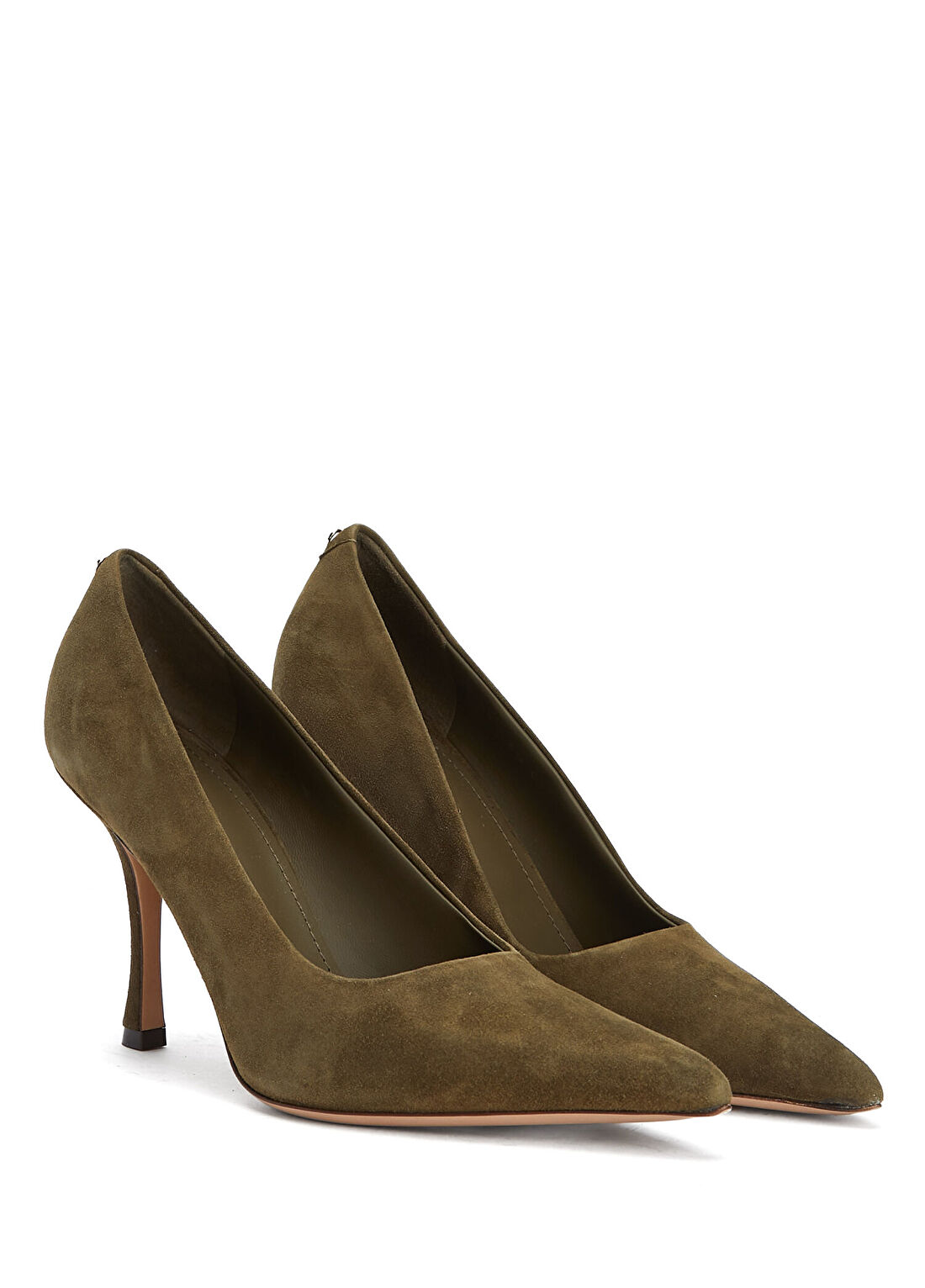 Ferragamo Elydea Haki Süet Stiletto görsel 2