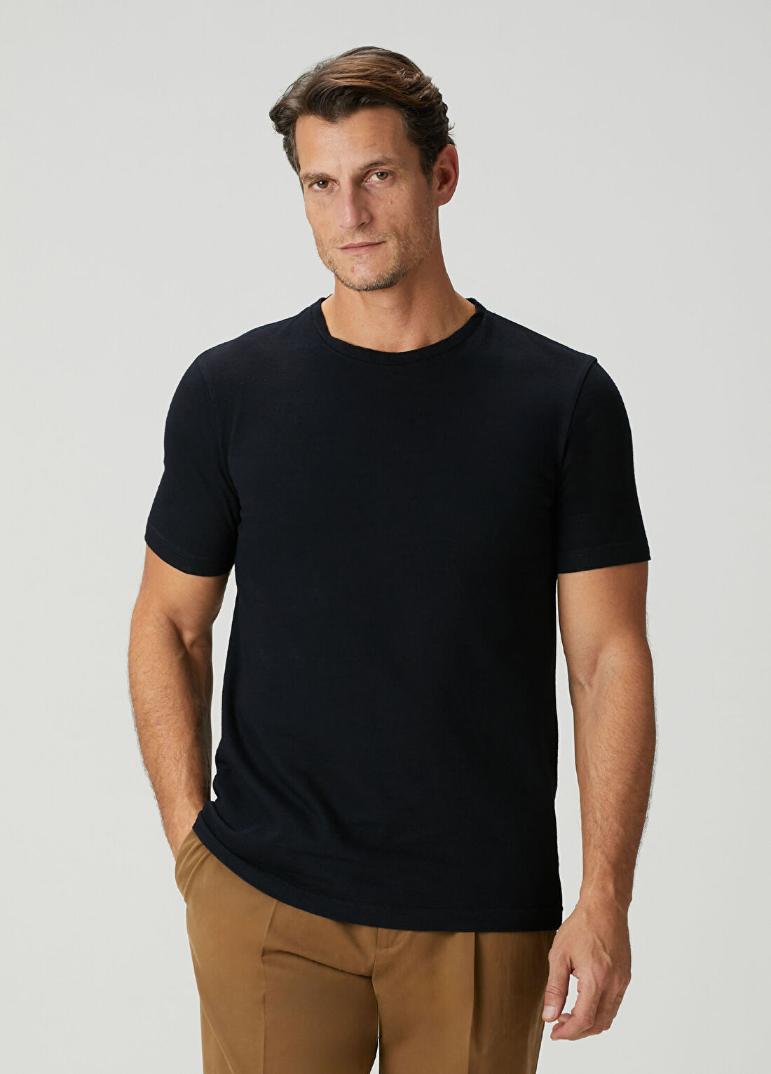 The Row Siyah Basic T-shirt
