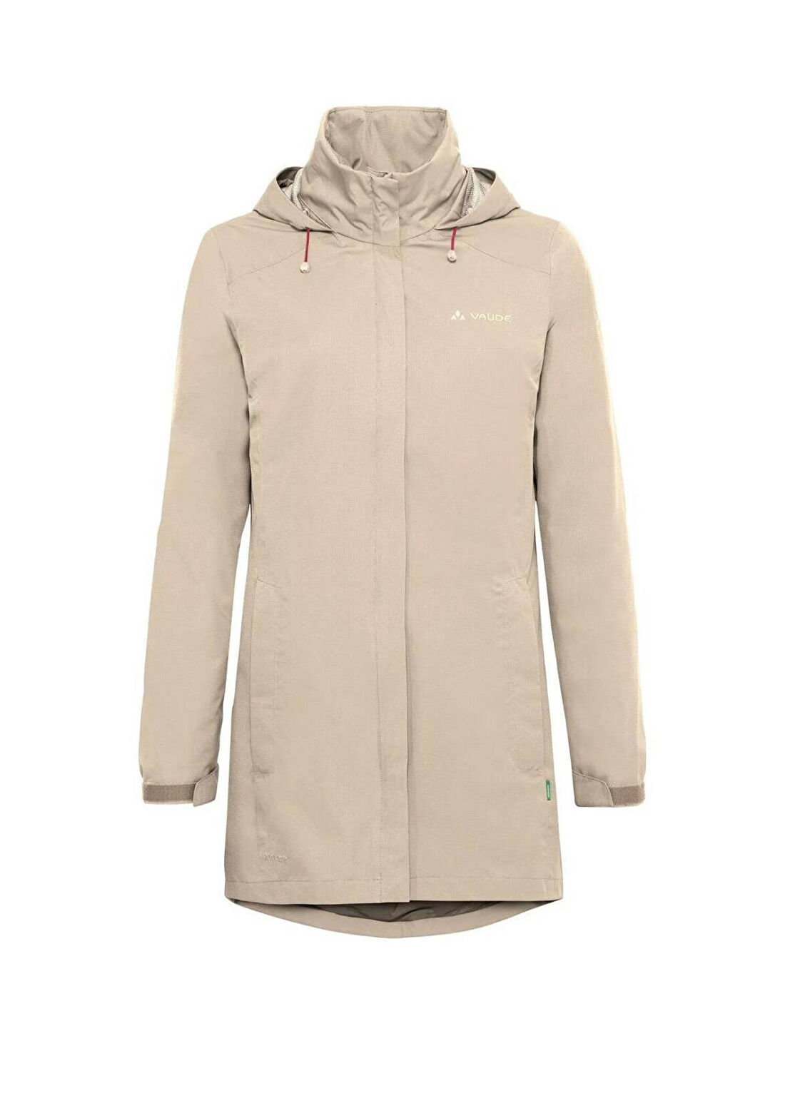 Vaude Escape Rain Krem Kapüşonlu Kadın Parka