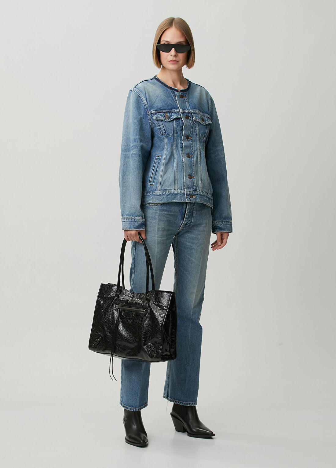 Balenciaga Le City Medium Siyah Kadın Deri Çanta görsel 2