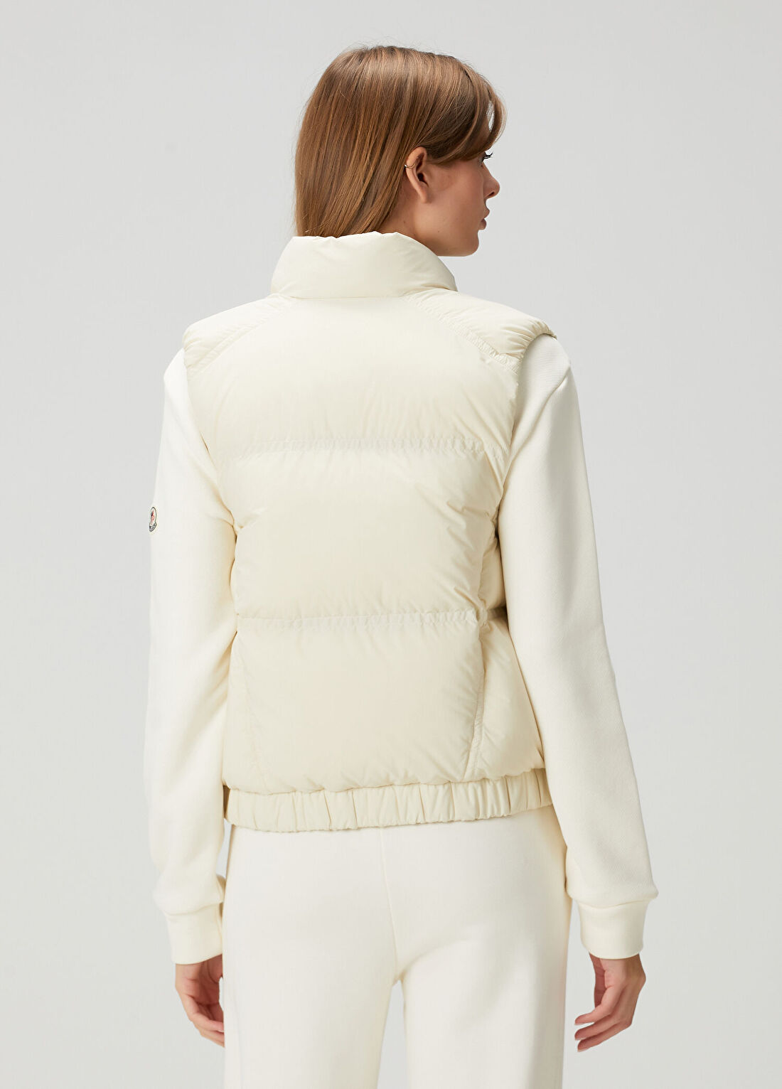 Moncler Grenoble Baise Ekru Yelek görsel 4