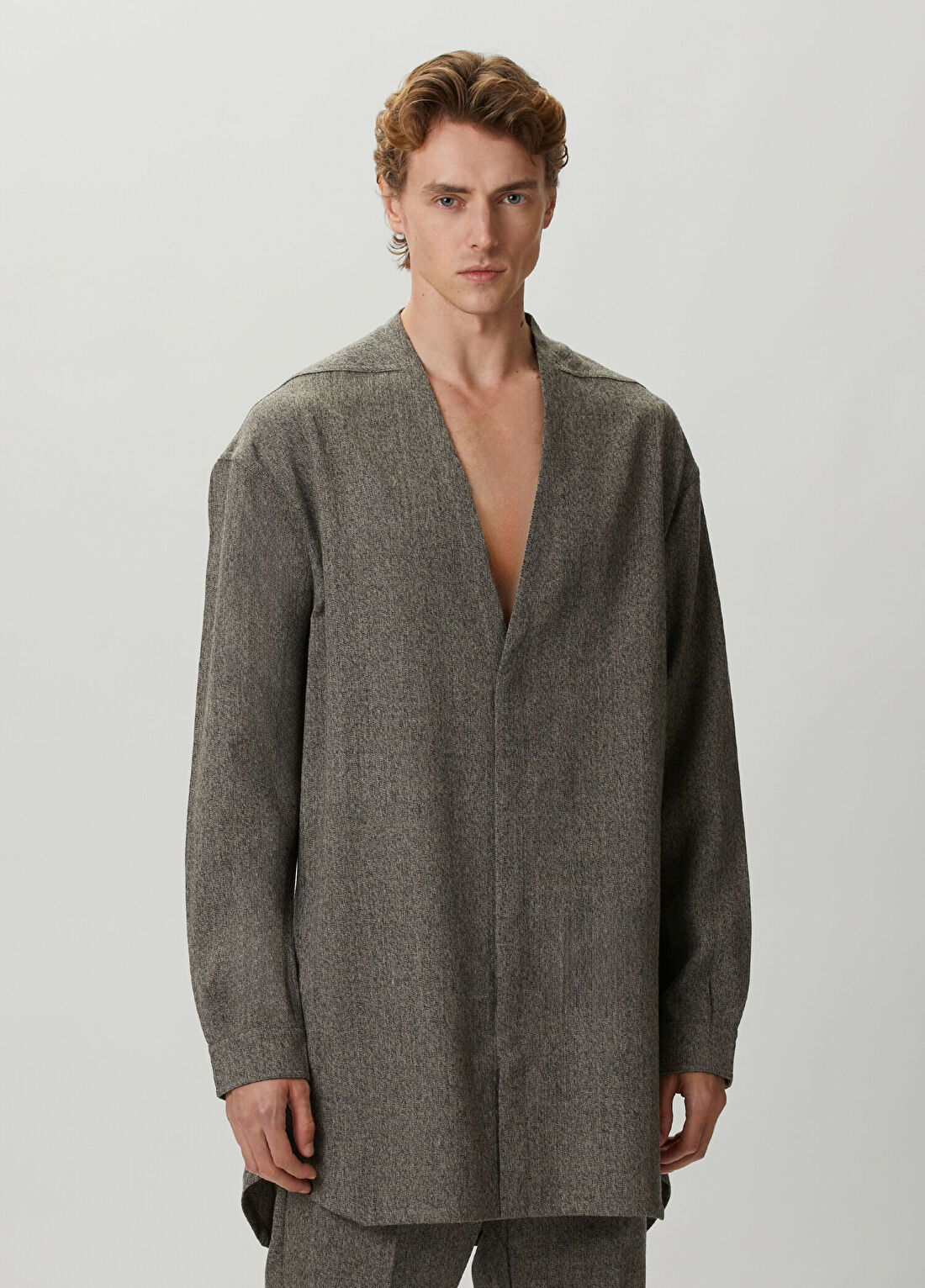 Rick Owens Gri Yün Ceket