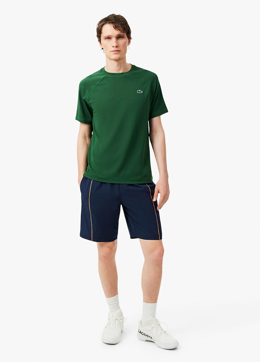 Lacoste Lacivert Baskılı Regular Fit Erkek Şort