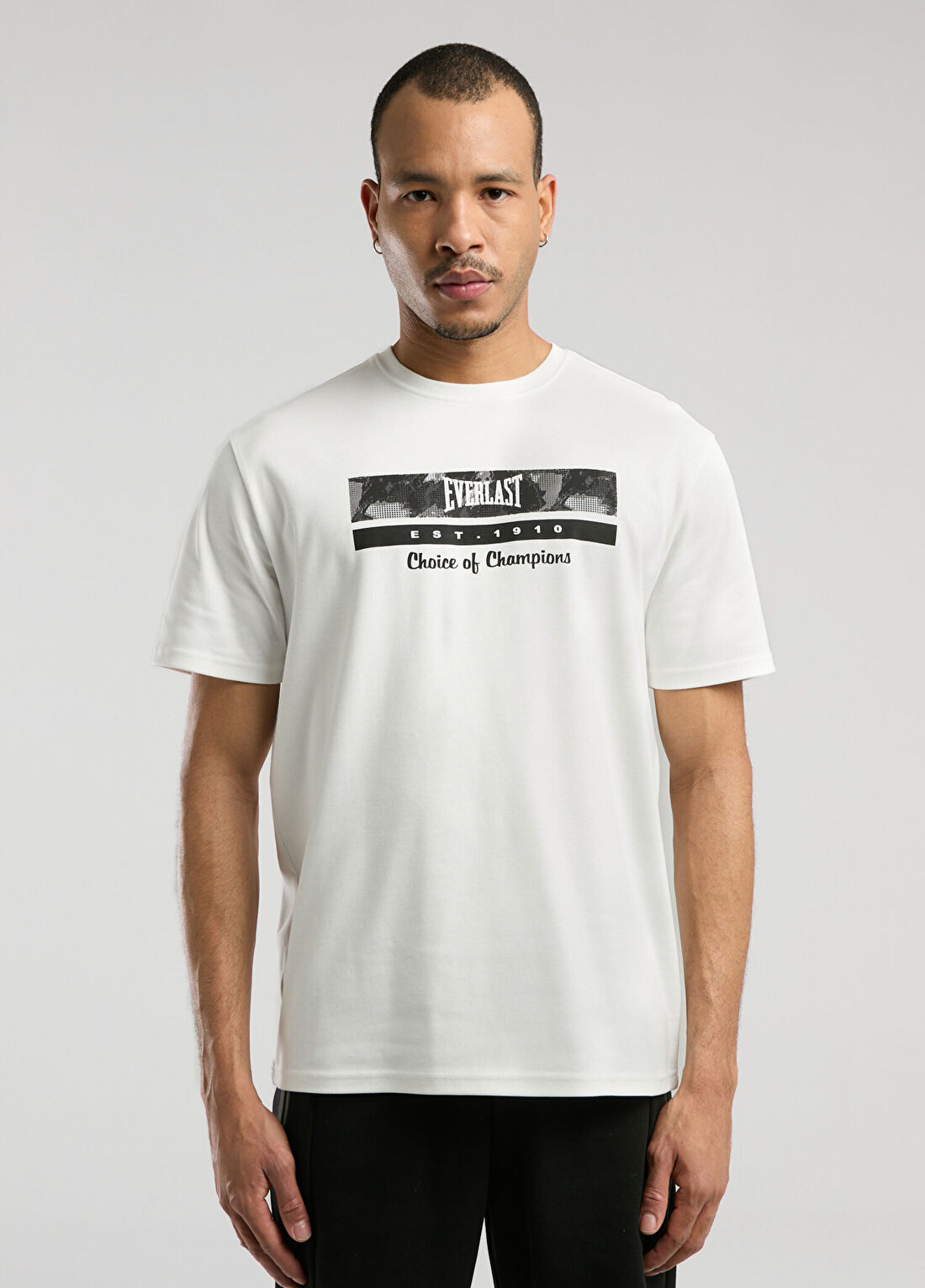Everlast Champions Collection Beyaz Kısa Kollu Erkek T-Shirt