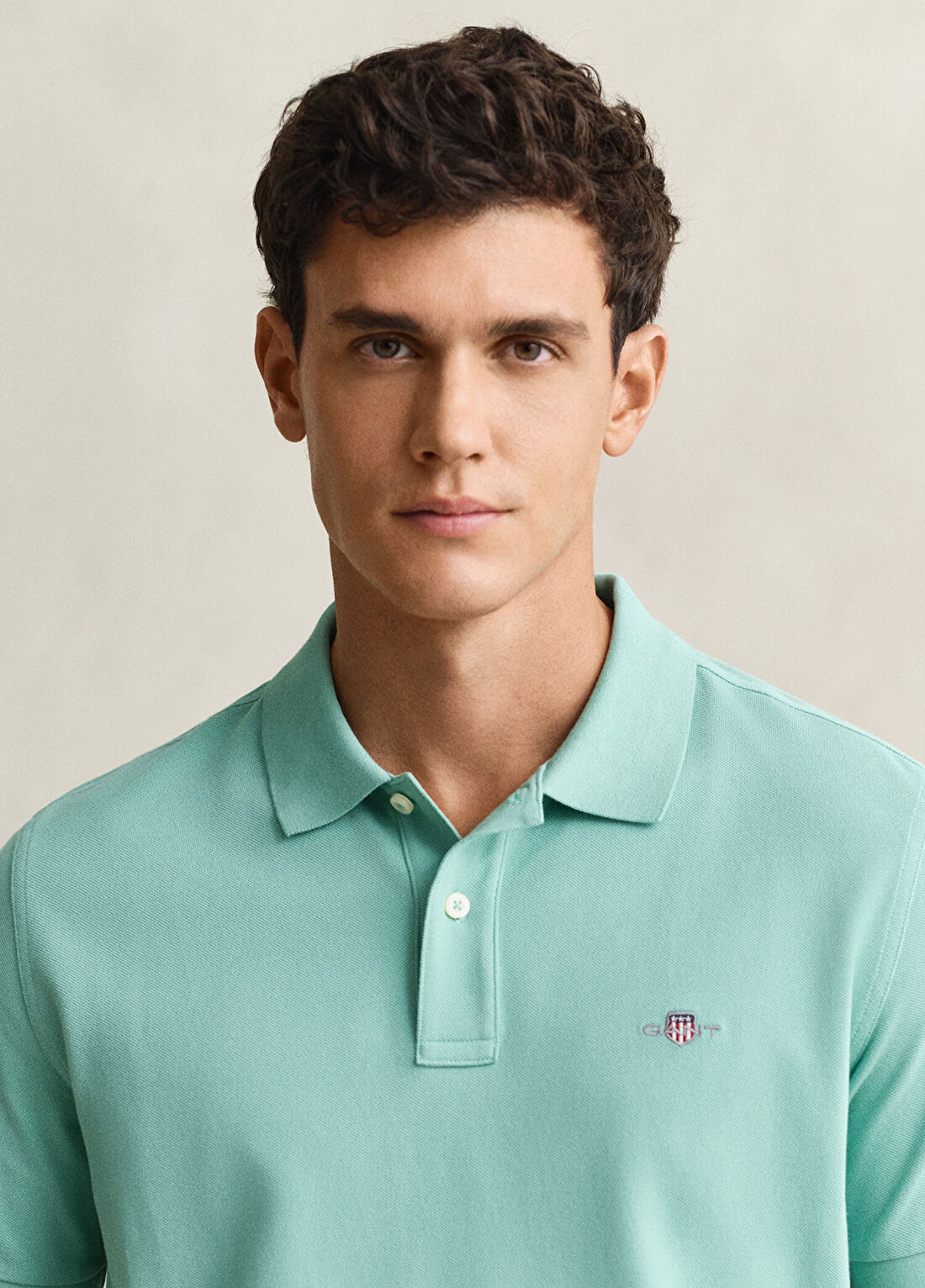 Gant Mavi Logolu Regular Fit Polo Yaka Kısa Kollu Erkek T-Shirt görsel 4