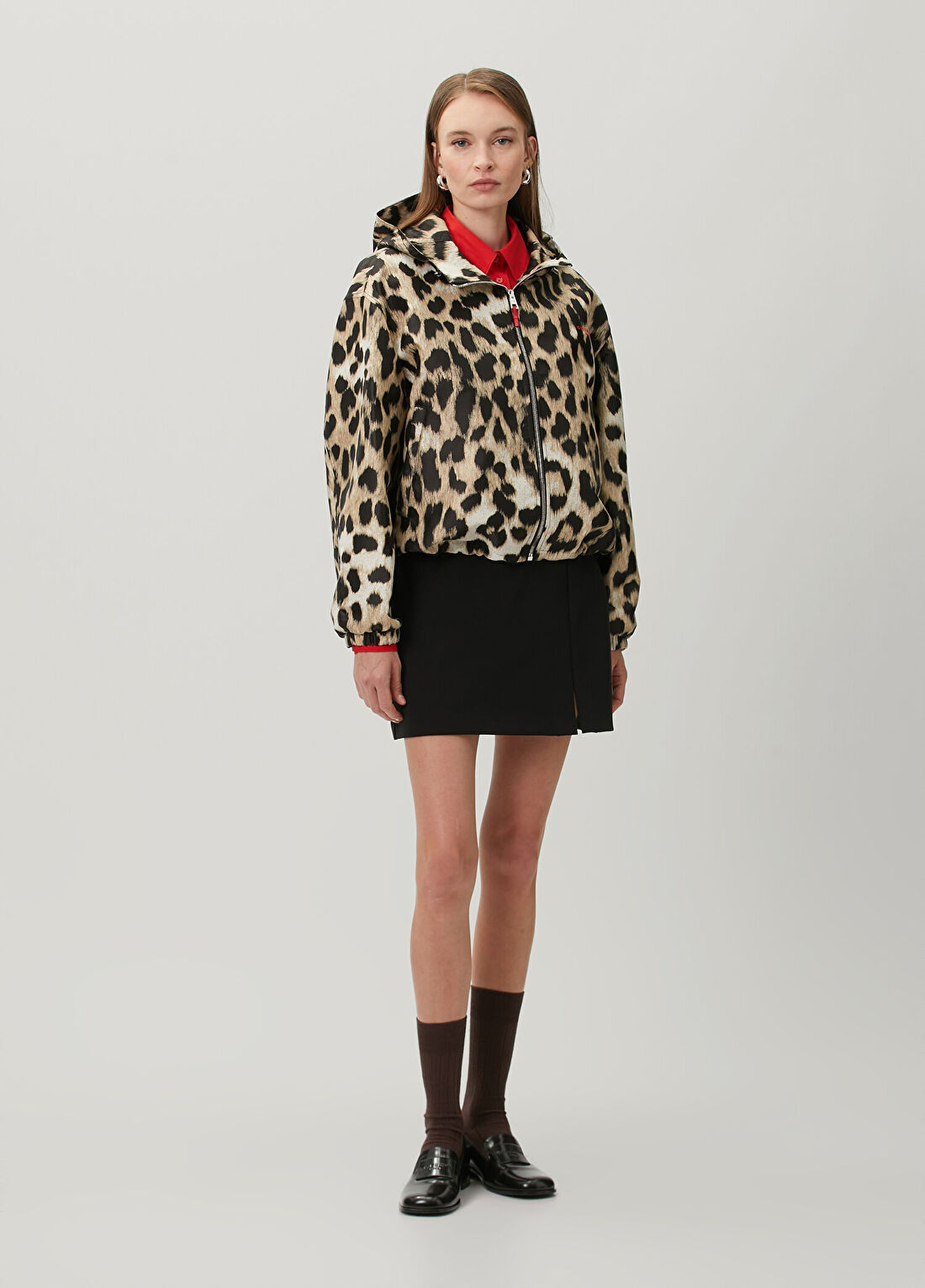 Givenchy Leopar Desenli Kapüşonlu Ceket görsel 2