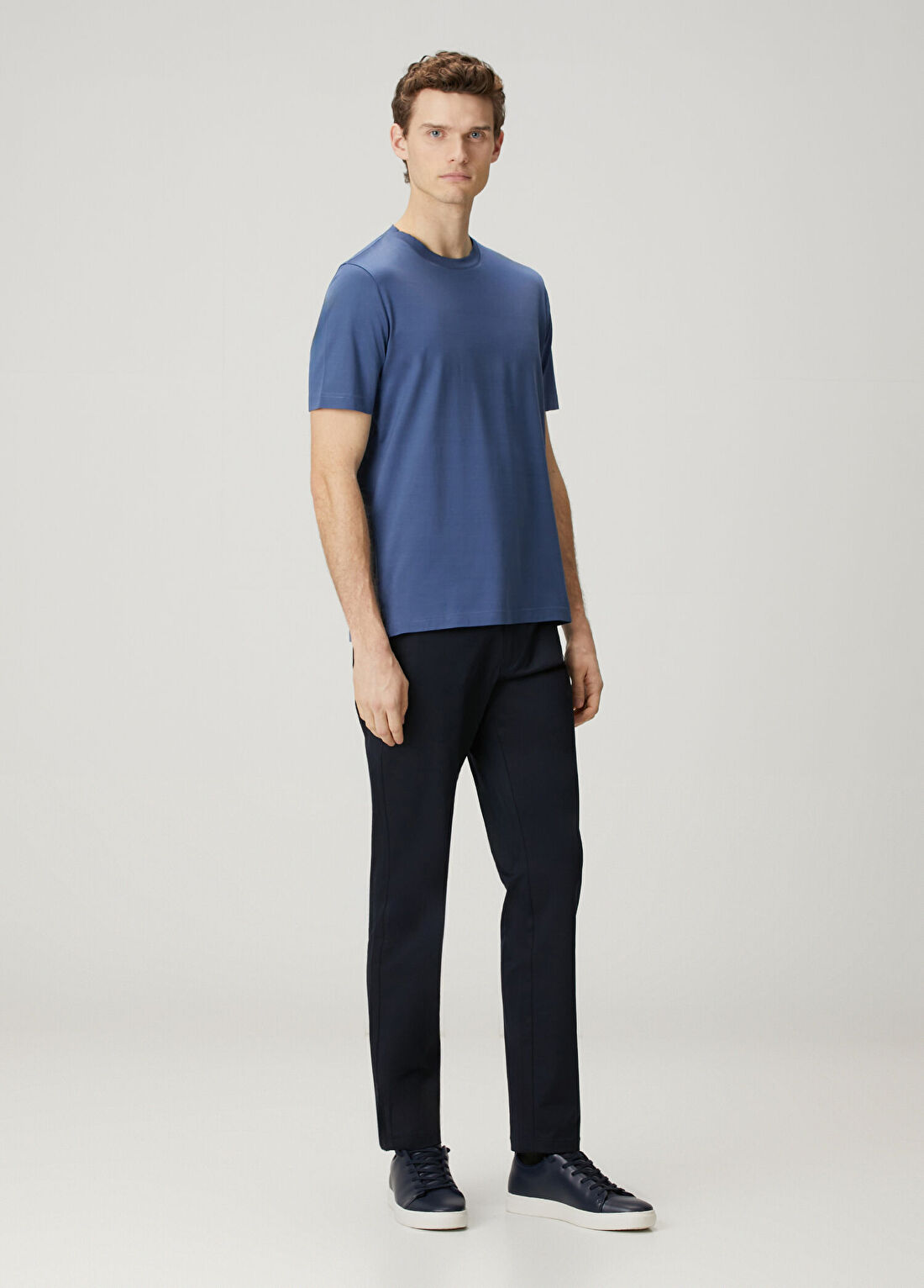 Pal Zileri Mavi Basic T-shirt görsel 2