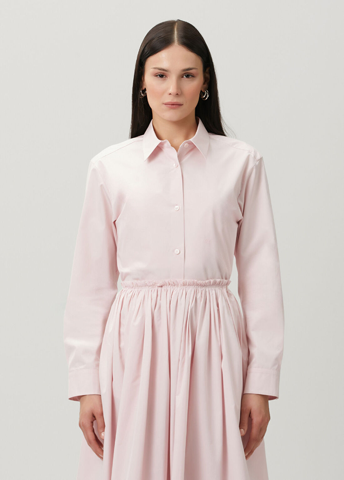 Gabriela Hearst Pembe Gömlek görsel 3