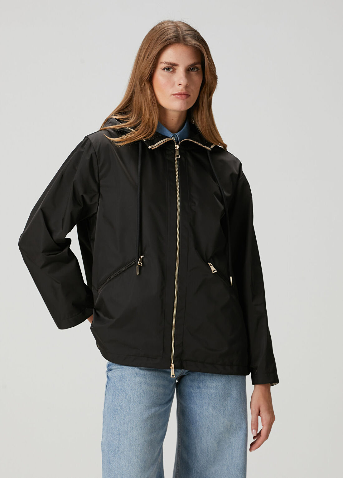 Moncler Cassiopea Siyah Kapüşonlu Ceket görsel 3