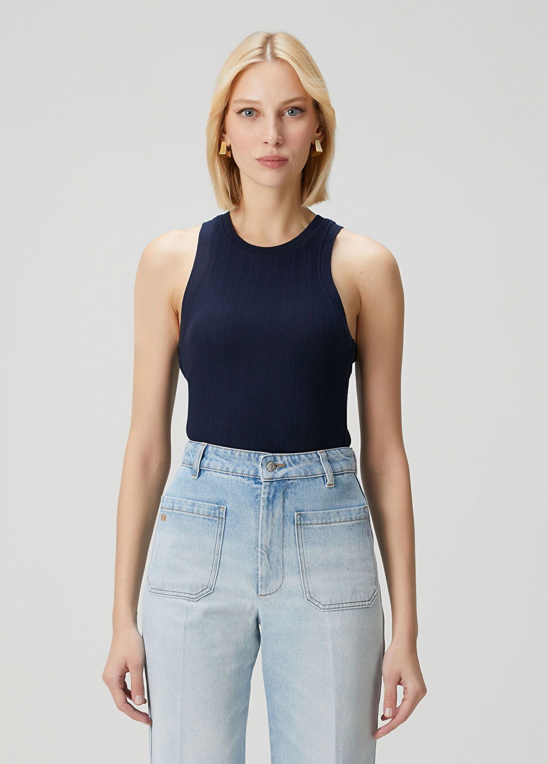 Victoria Beckham Lacivert Ribli Atlet