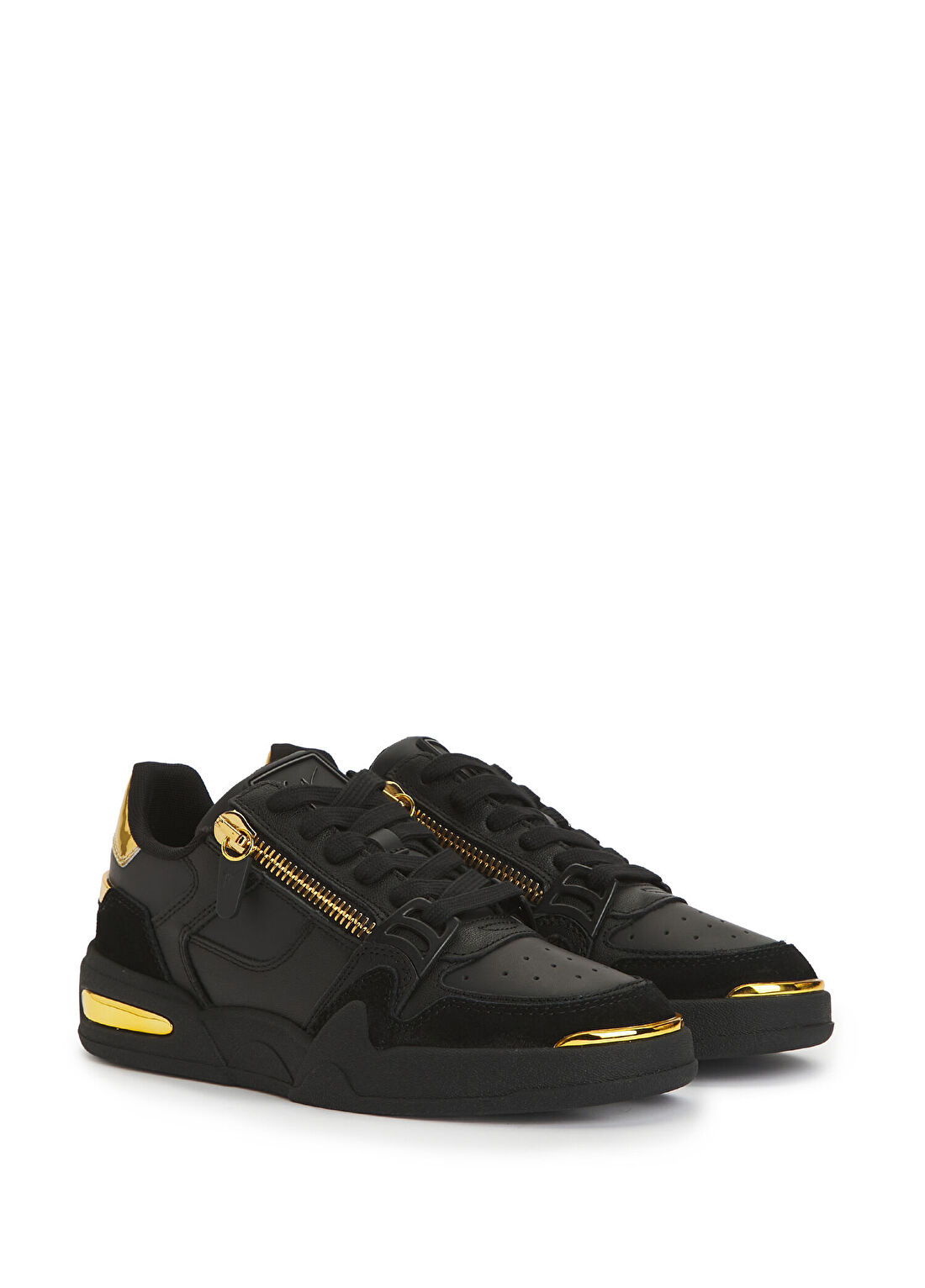 Giuseppe Zanotti Frankie Siyah Kadın Deri Sneaker görsel 2