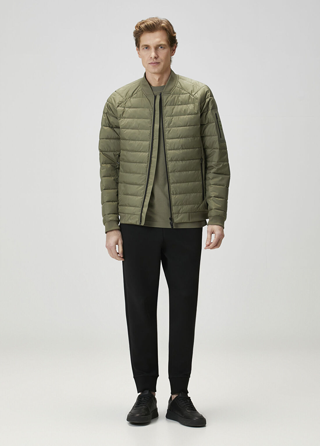 Boss Haki Puffer Mont görsel 2