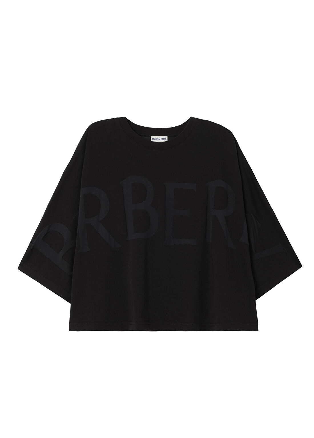 Burberry Carys Siyah Kısa Kollu Kadın T-Shirt
