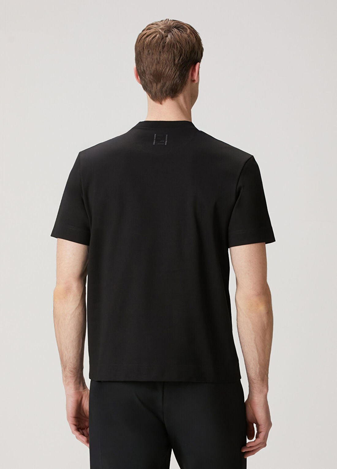 Fendi Siyah Cep Detaylı T-shirt görsel 4