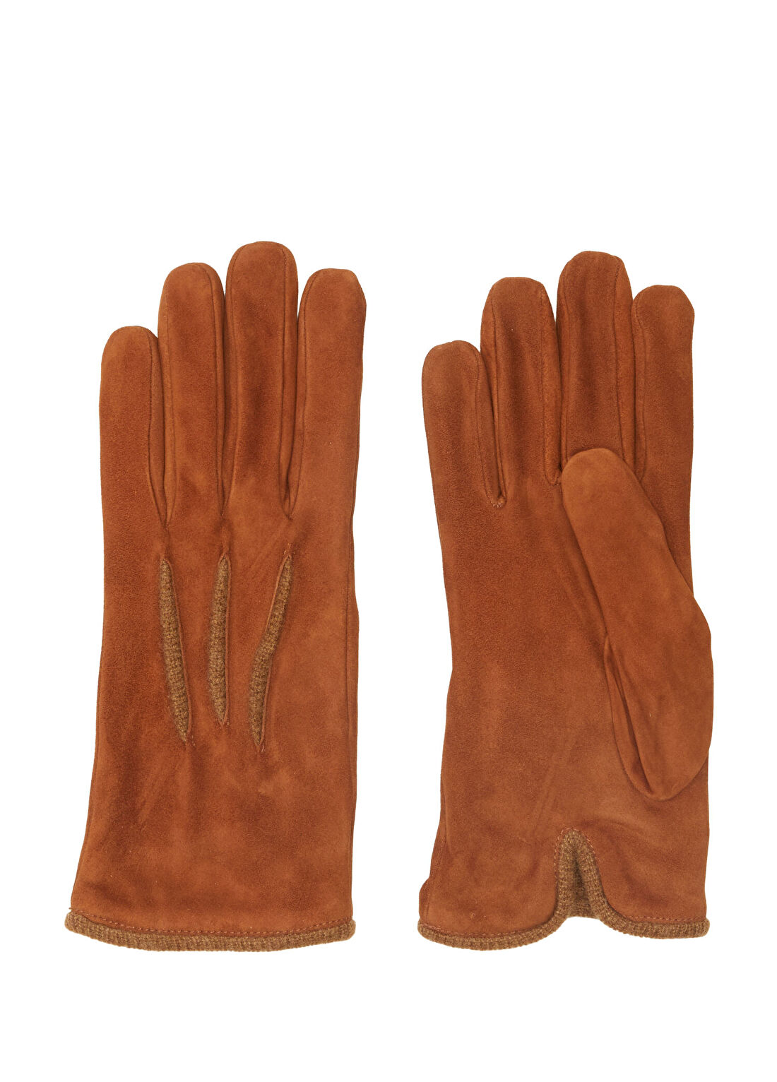 Mazzoleni Gloves Açık Kahverengi Erkek Süet Eldiven