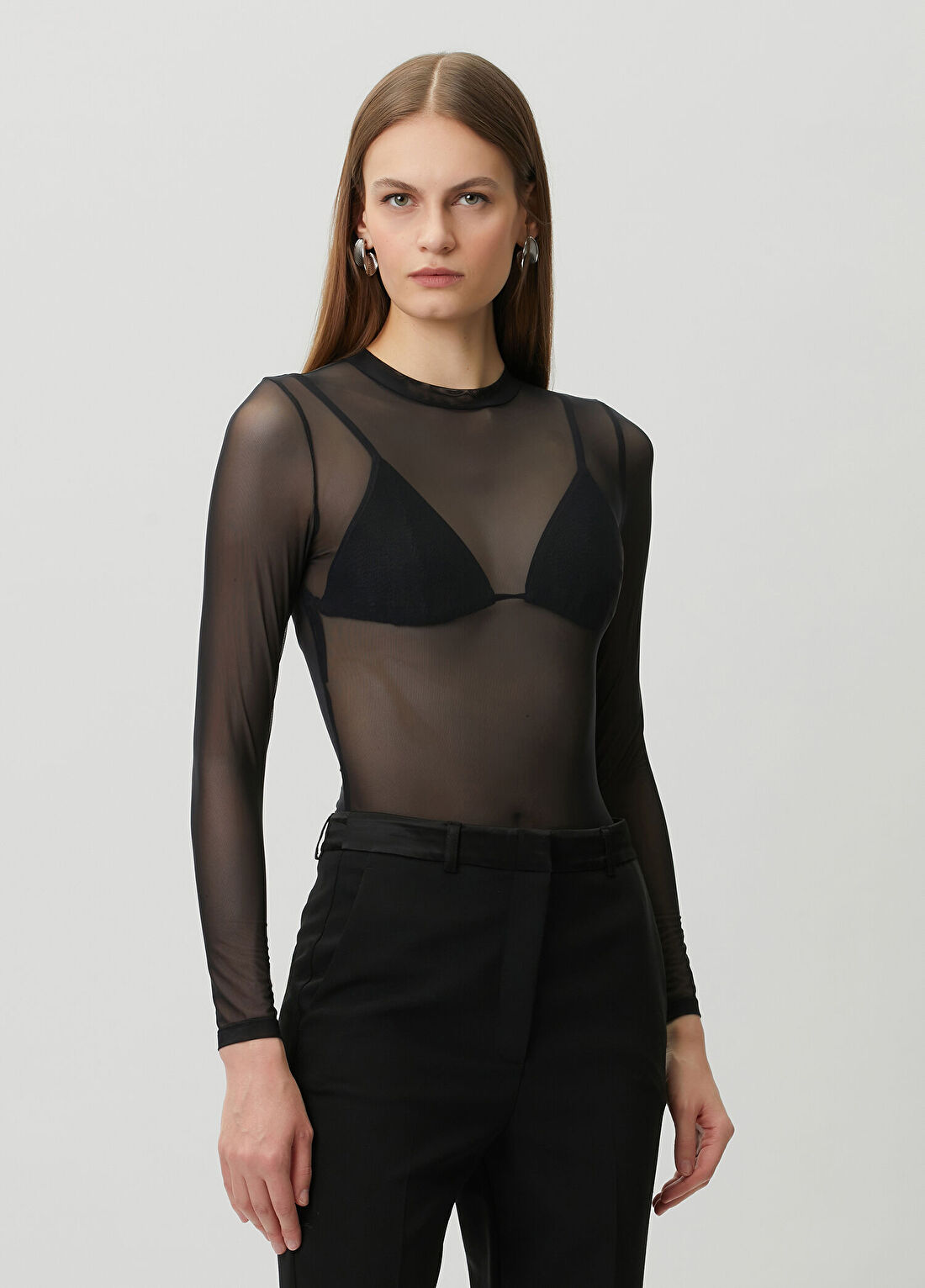 Undress Code Siyah Tül Body görsel 3