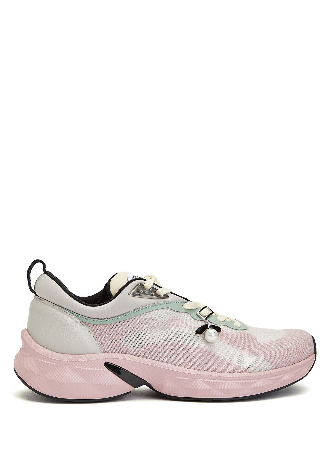 Jimmy Choo Diamond Run Pembe Beyaz Kadın Sneaker