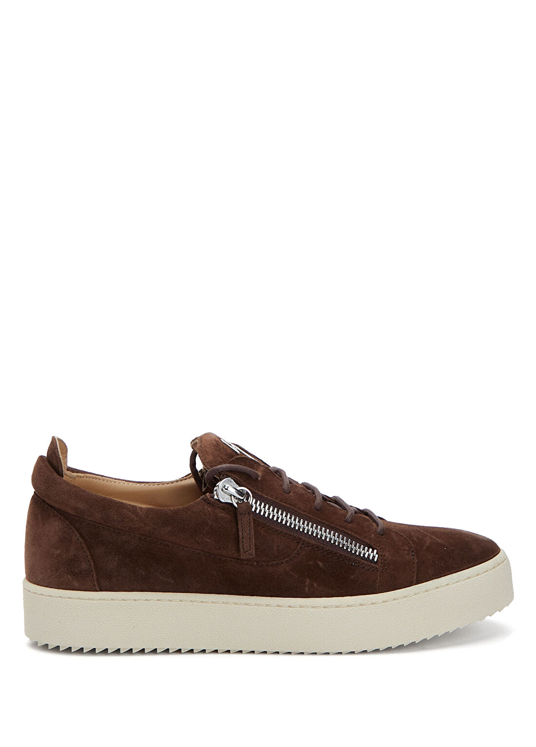 Giuseppe Zanotti Kahverengi Erkek Deri Sneaker