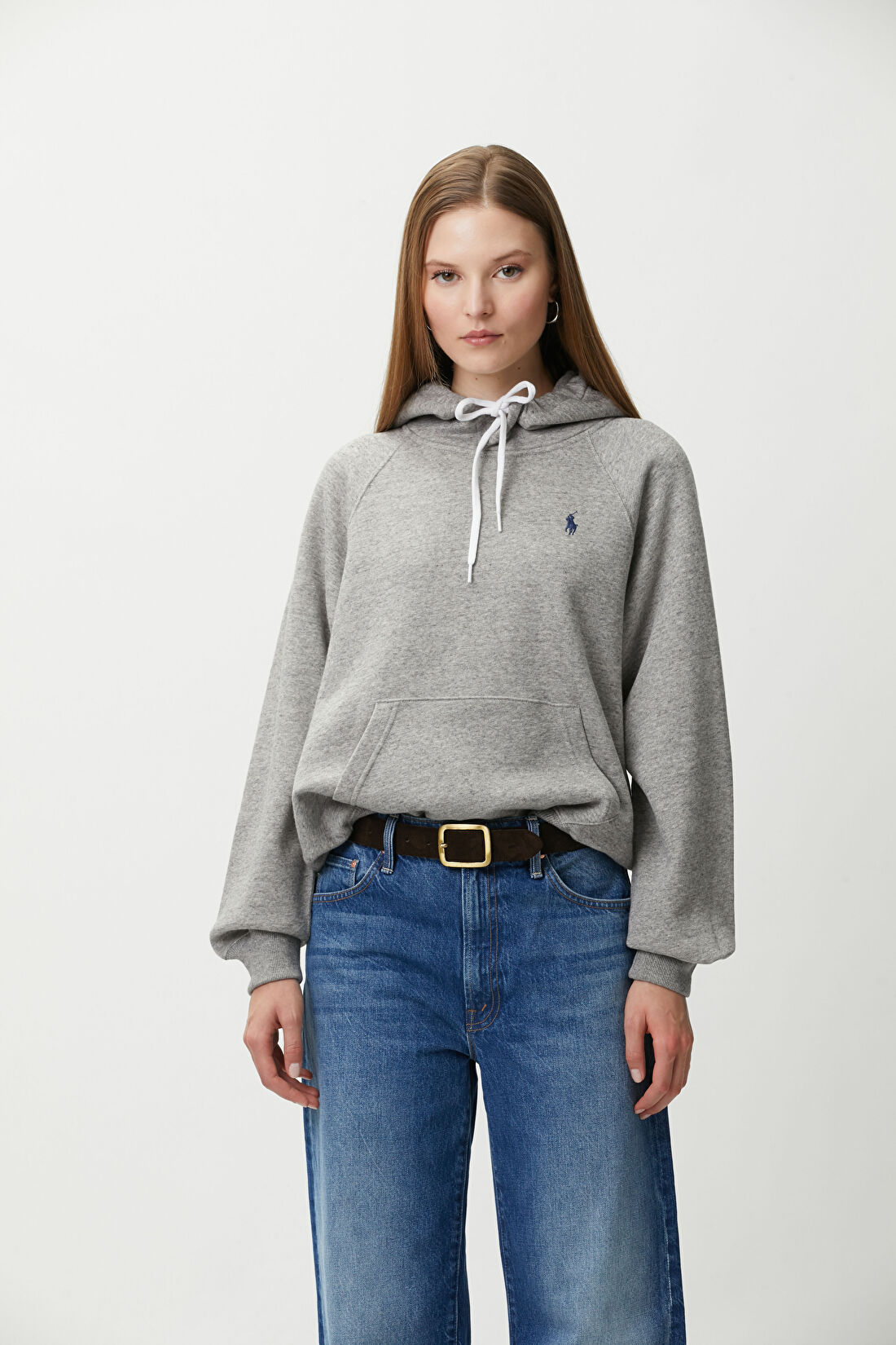 Polo Ralph Lauren Gri Kapüşonlu Sweatshirt