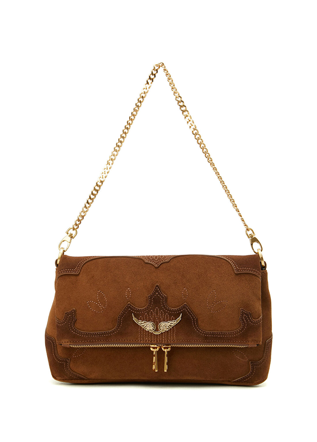 Zadig&Voltaire Rocky II Taba Kadın Süet Çanta