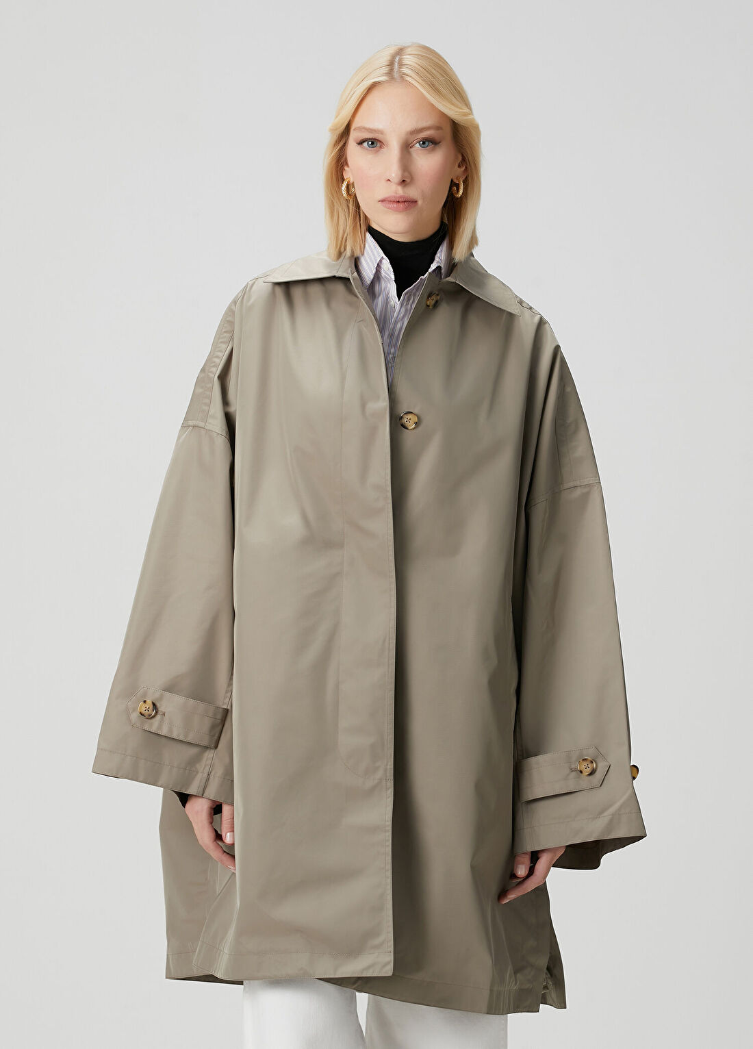 Toteme Bej Oversize Kaban