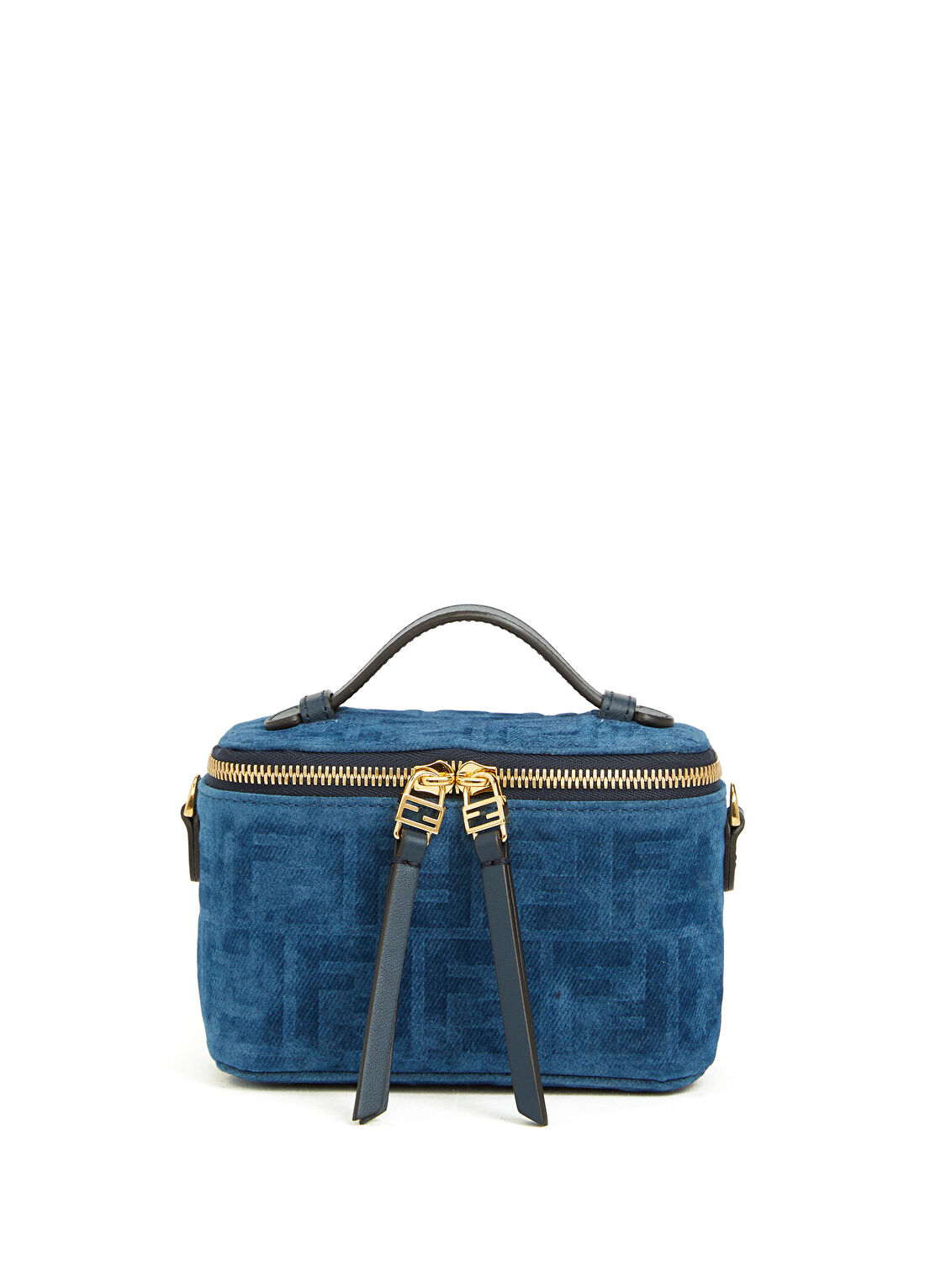 Fendi Vanity Mini Mavi Kadın Kadife Çanta