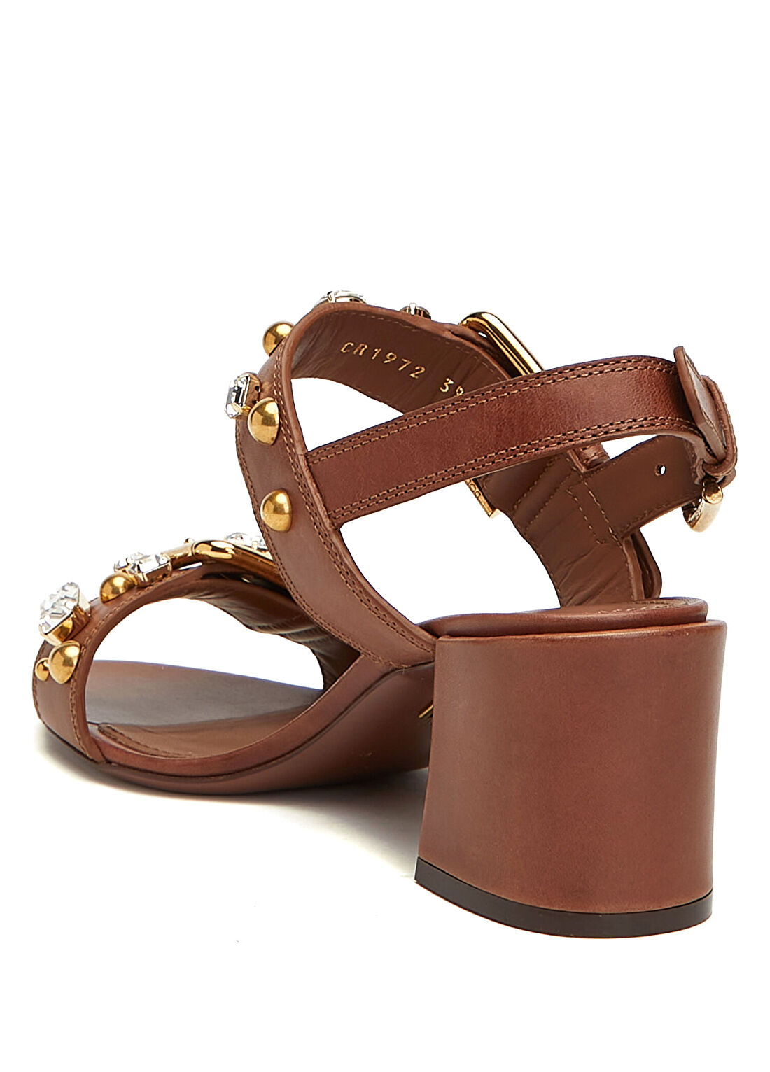 Dolce&Gabbana Kahverengi Kadın Deri Sandalet görsel 3